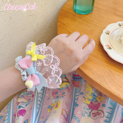 Cheese Cat - Sweet and Happy Flower Limited Lolita Cuff