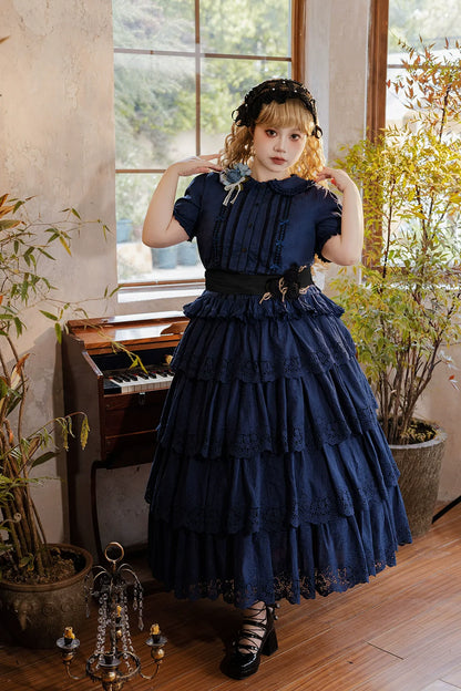 Miss Point - Forest Waltz - Classic Lolita Tiered Skirt Multi-layer Embroidered SK