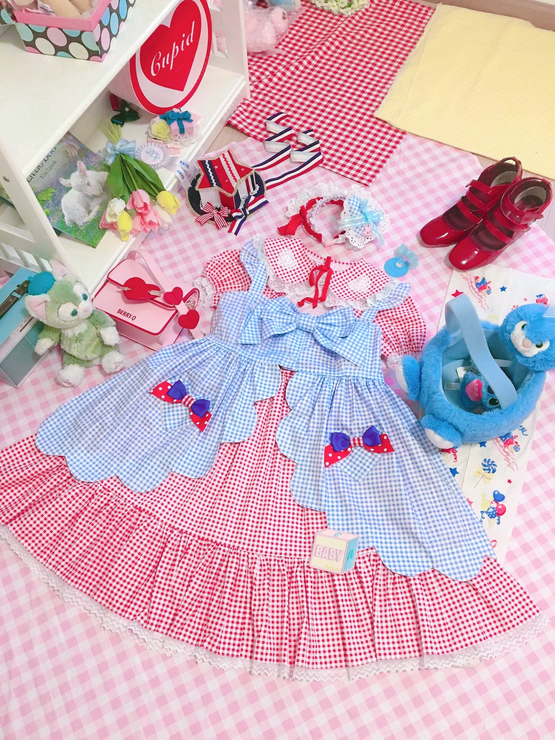 Fluff Mollie - Bean Breakfast - Sweet Lolita Overskirt Daily Daily Petaled Skirt