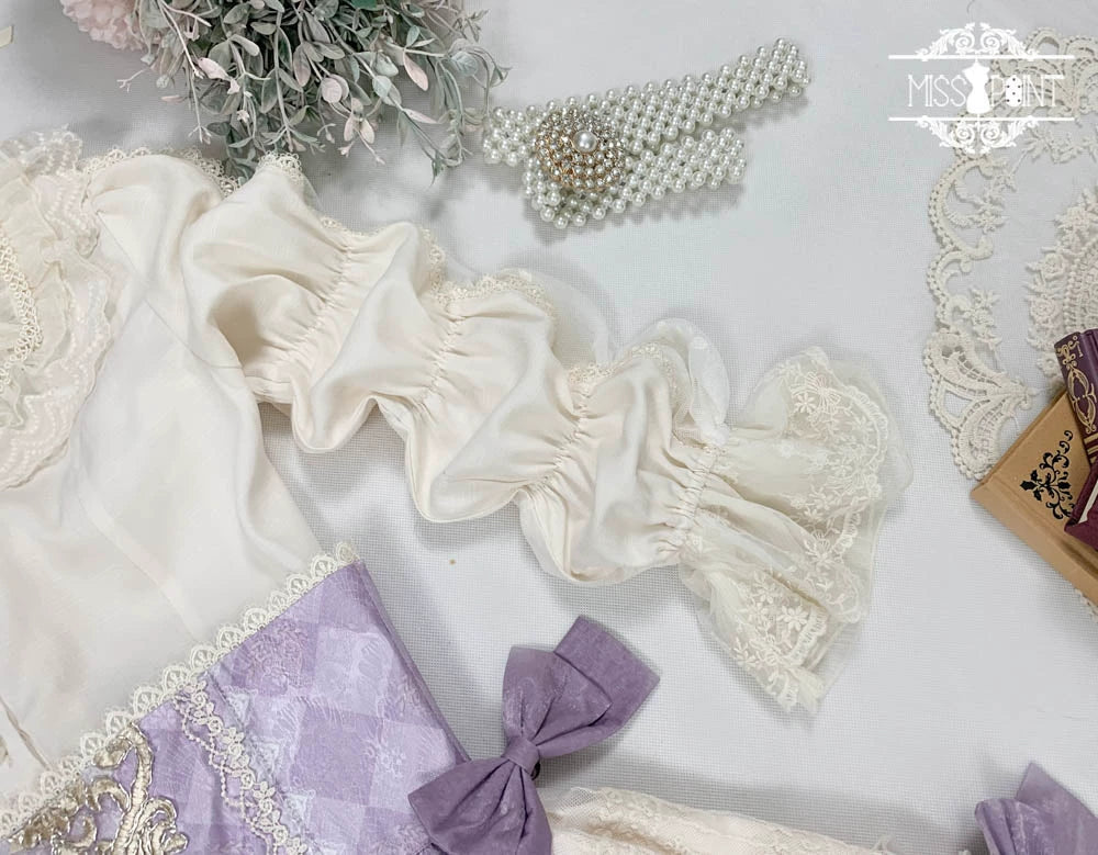 Miss Point - Elizabeth Meow - Classic Lolita Blouse Lotus Root Sleeve Lolita Shirt