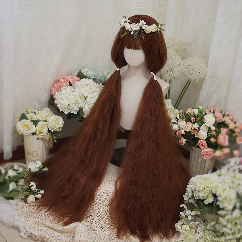 Imperial Tea - 120cm Long Lolita Wig Natural Hair with Corn Curl