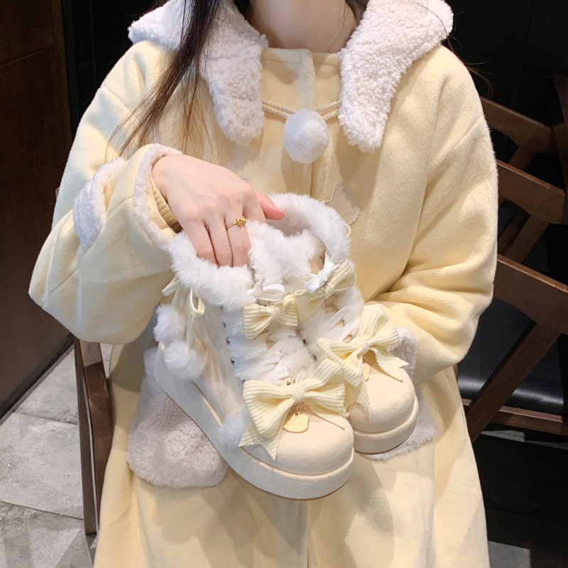 Aimee - Warm - Winter Sweet Lolita Snow Boots Thick Sole Fleece Shoes