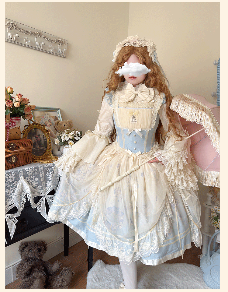Niu Niu - Plus Size Lolita Blouse, Princess Sleeves