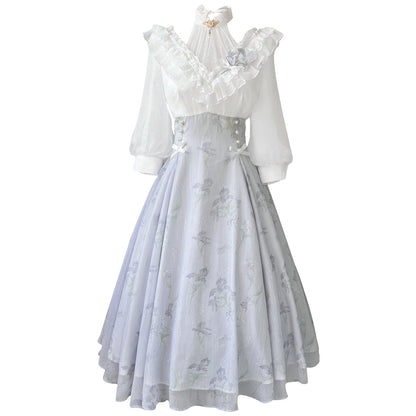 Cornfield Lolita - Iris Dream - Elegant Lolita Dress Short Sleeve OP