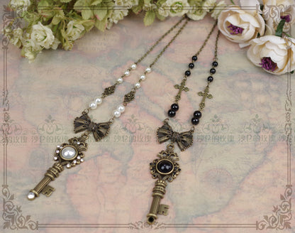 Rose of Sharon - Gothic Lolita Retro Pearl Necklace