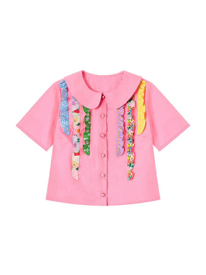 Lace Summer Short Shirt【s0000002758】