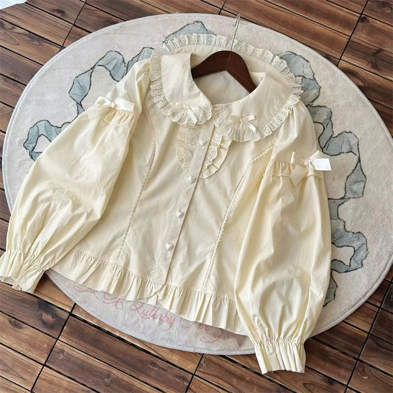Sugar Girl - Kawaii Lolita Shirt, Peter Pan Collar