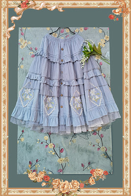 Infanta - Melaleuca Lily - Embroidery Country Lolita Blouse and Skirt