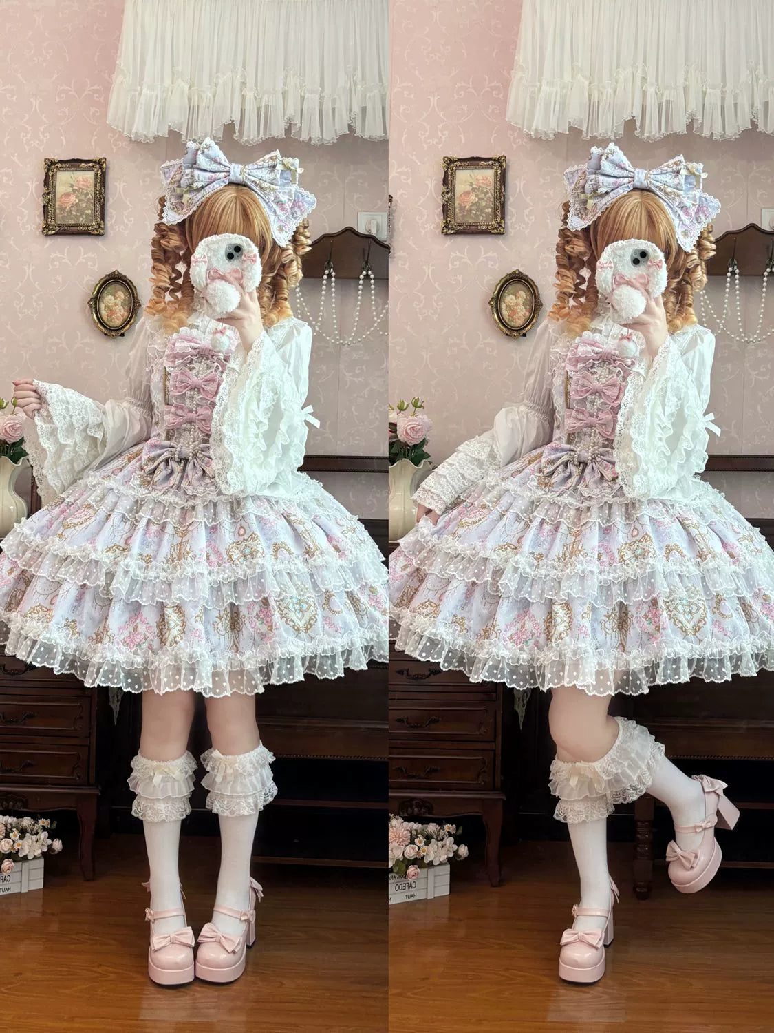 Hanguliang - Candelabra Ode - Doll-like Sweet Lolita JSK Dress, Side Zipper