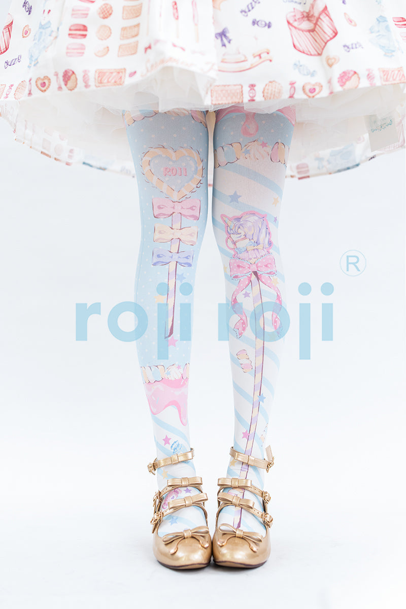 Roji roji - Holy Mace Fairy Kei Lolita Stockings