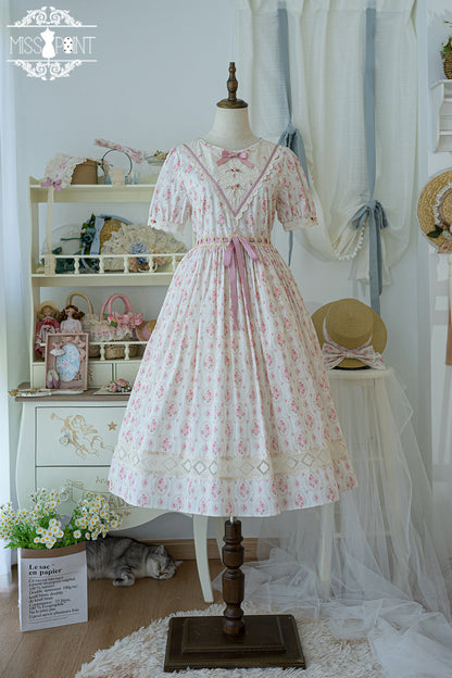 Miss Point - Happy Summer Elegant Lolita Floral OP Dress