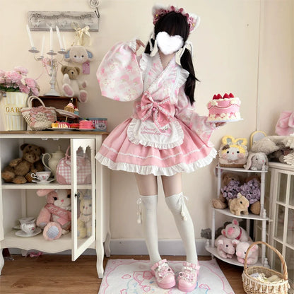 Hanguliang - Han Lolita OP Dress Japanese Style Dress for Summer Wear