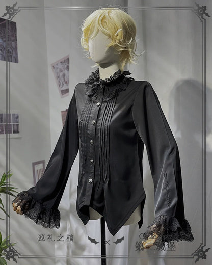 CastleToo - Coffin of Pilgrimage - Medieval European Ouji Lolita Shirt & Pants Suit