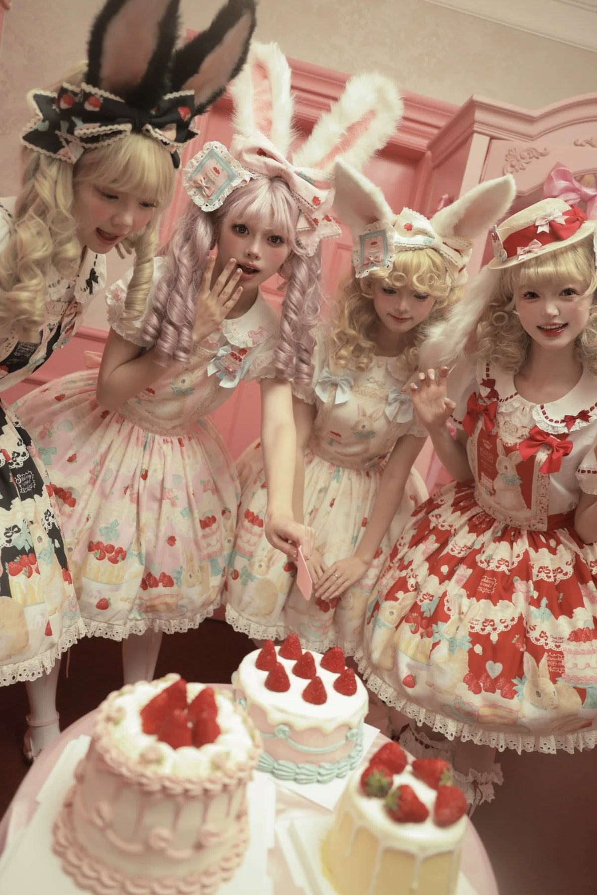 Dark Star Island - Honey Bunny Cake - Sweet Lolita JSK/OP/Strap SK/Shirt