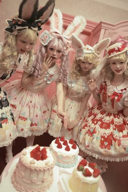 Dark Star Island - Honey Bunny Cake - Sweet Lolita JSK/OP/Strap SK/Shirt