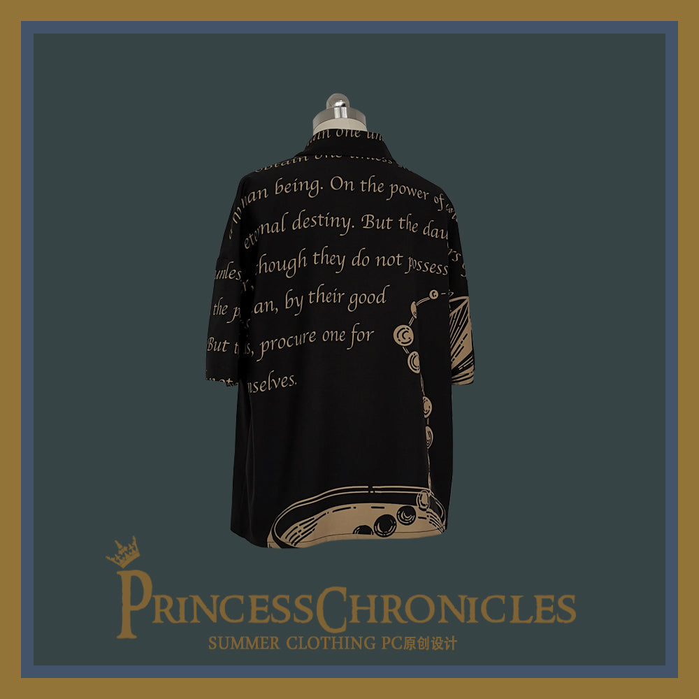 Princess Chronicles - Dark Fairy Tale - Ouji Lolita Casual Shorts Shirts