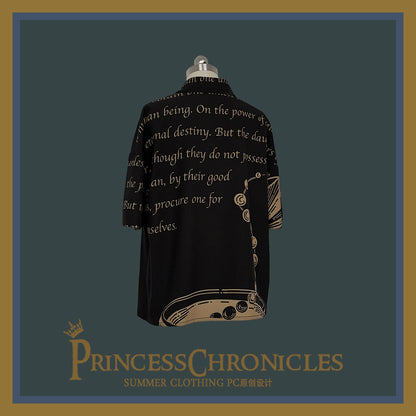 Princess Chronicles - Dark Fairy Tale - Ouji Lolita Casual Shorts Shirts