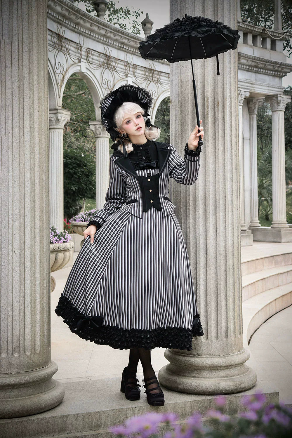 Miss Point - Classic Lolita JSK Customized Stripe Lolita Dress