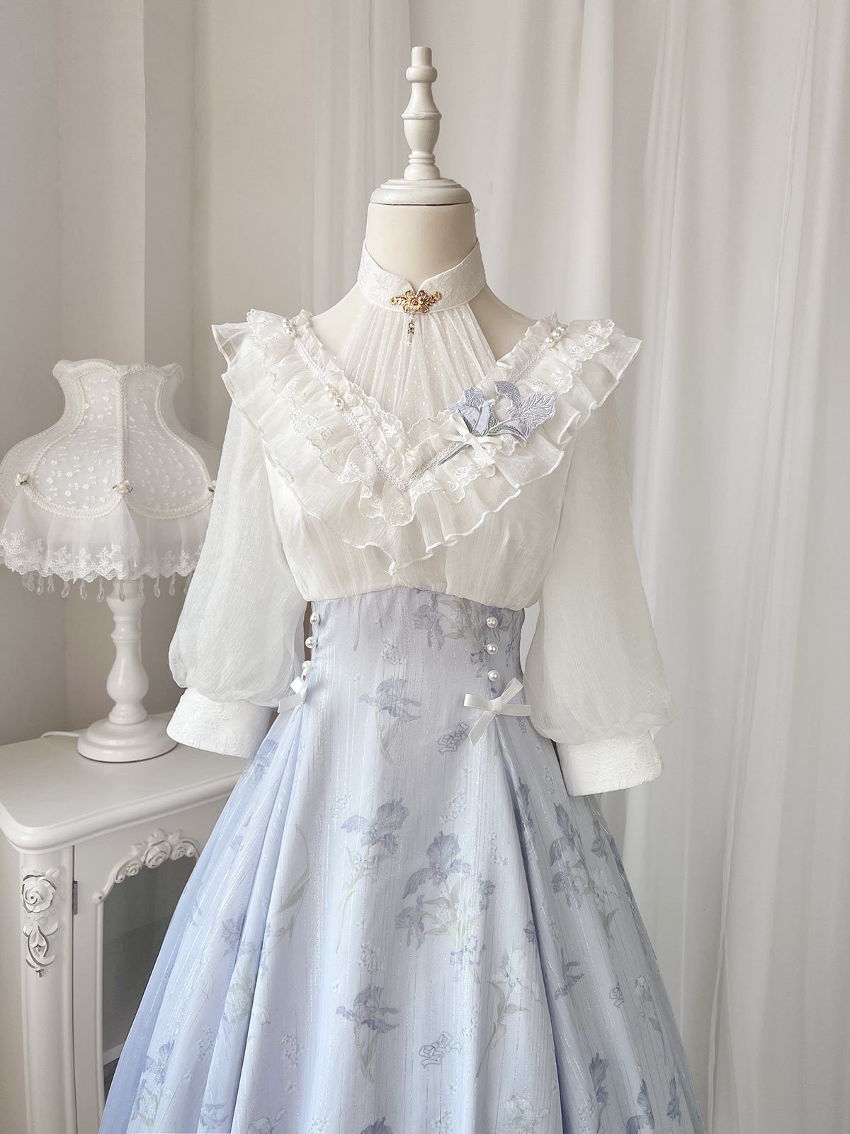 Cornfield Lolita - Iris Dream - Elegant Lolita Dress Short Sleeve OP