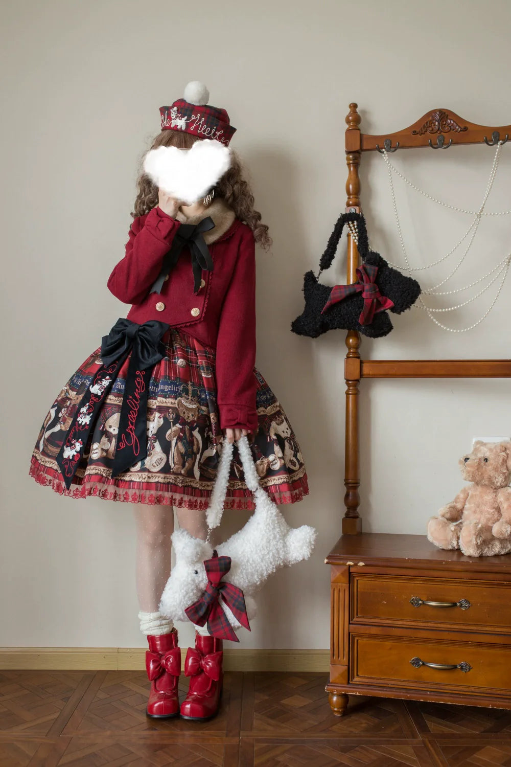 LeMiroir - Winter Solstice - Elegant Lolita Winter Short Coat & SK