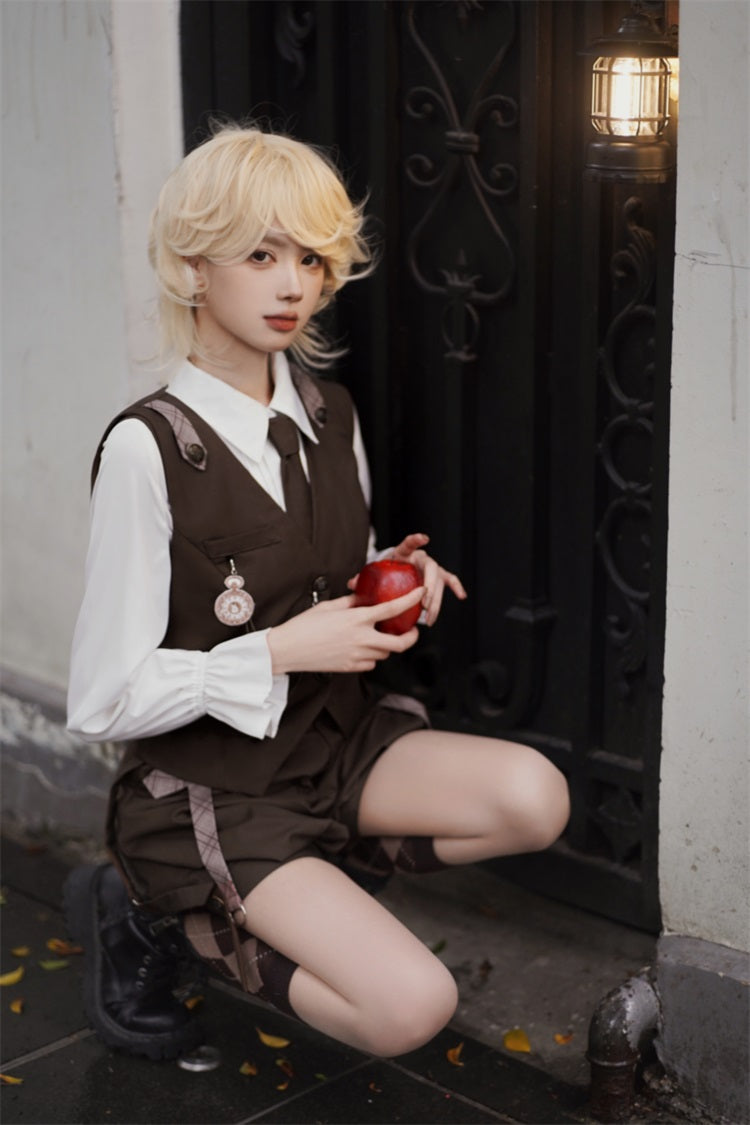 Letters from Unknown Star - Detective Rabbit Kiri - Ouji Lolita Outfits, Backpack Pants