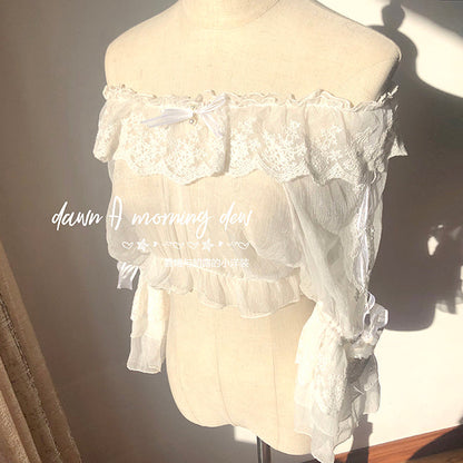 Dawn and Morning - Flower Wedding Lolita Accessories Headdress Set