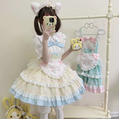 Sugar Girl - Cat Ear Tale - Sweet Lolita Jumper Dress Suspender Dress