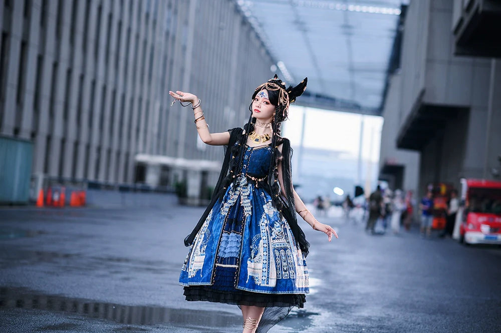 Miss Point - Dusk Best - Egyptian Lolita Dress Set Gorgeous JSK