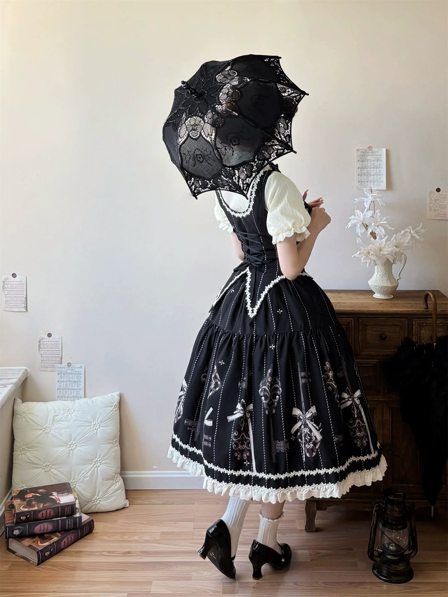 Uncle's Workshop - Secret Key - Classic Lolita Dress Suit, Key Print