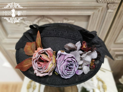 Miss Point - Woody Rose - Elegant Flower Lolita Hat
