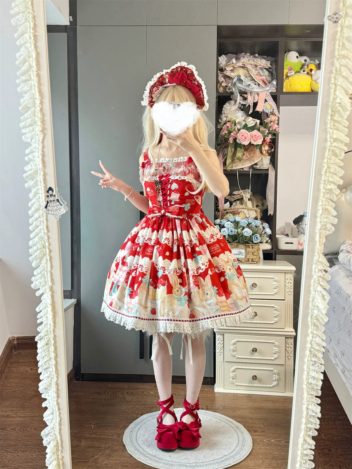 Dark Star Island - Honey Bunny Cake - Sweet Lolita JSK/OP/Strap SK/Shirt