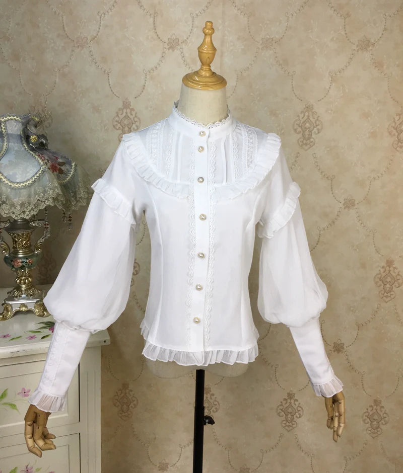 Princess Tailor Lolita - Mutton Sleeves Classic Lolita Thick Blouse
