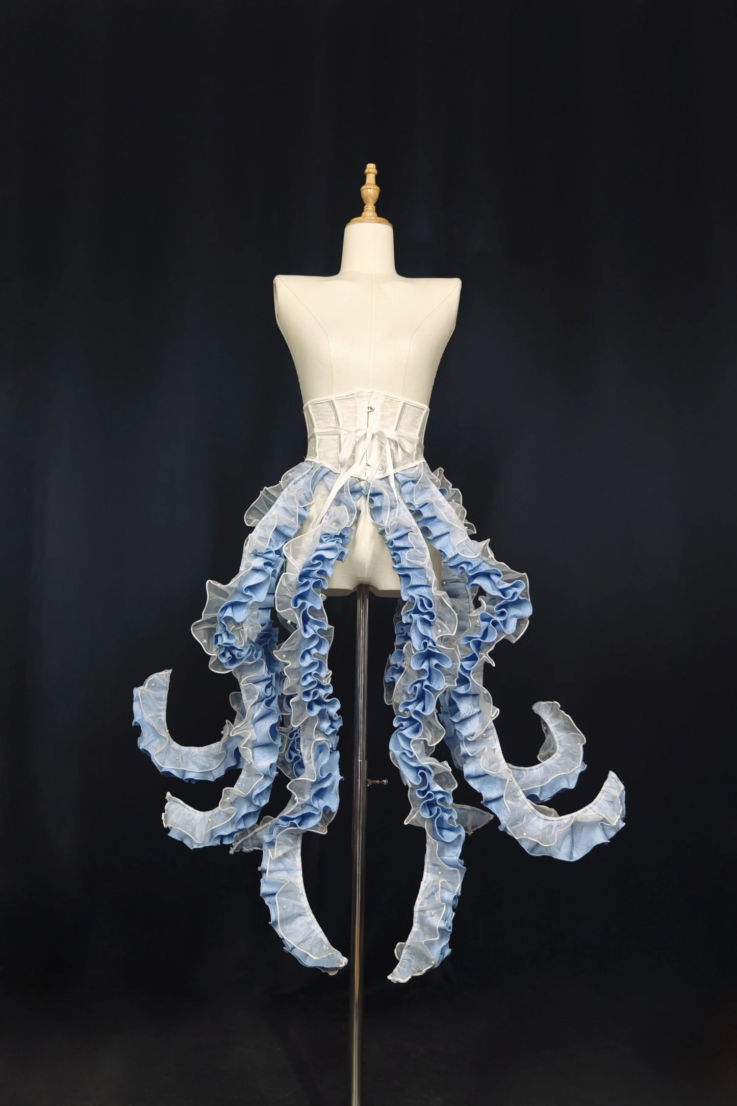 Camouflage Humanoid - Eerie Devour - Gothic Lolita Tentacle-like Petticoat and Short-Sleeved OP