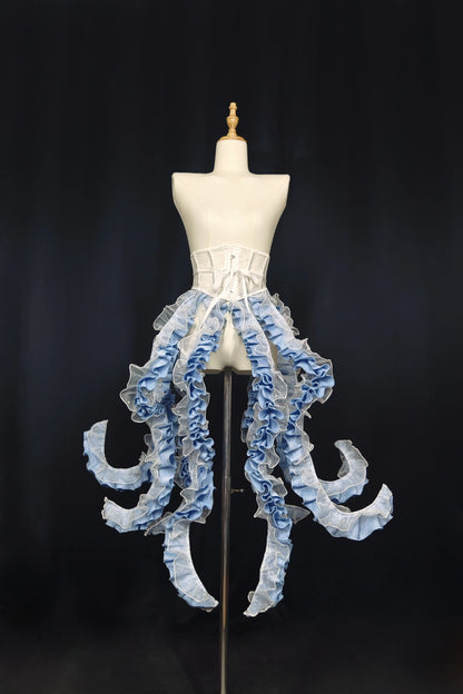 Camouflage Humanoid - Eerie Devour - Gothic Lolita Tentacle-like Petticoat and Short-Sleeved OP