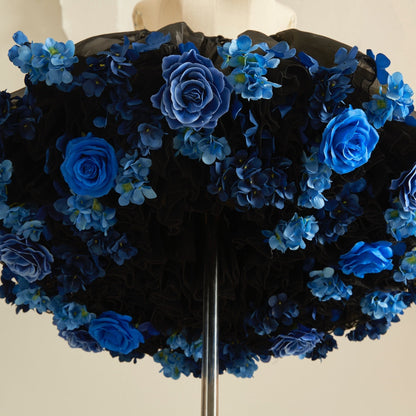 Sky Rabbit - Floral Lolita Petticoat with Detachable Trim