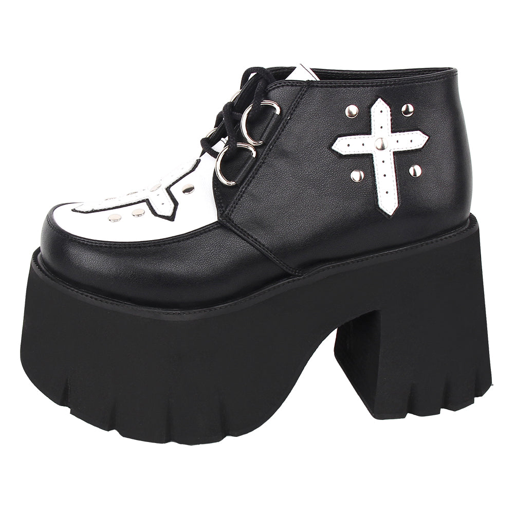 Angelic Imprint - Gothic Lolita Cross Classic Platform Shoes