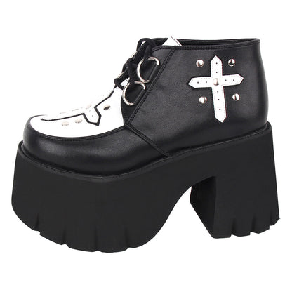 Angelic Imprint - Gothic Lolita Cross Classic Platform Shoes