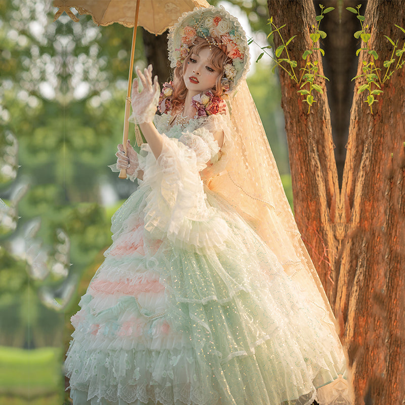 Cat Fairy - The Floating Fireflies and Dreams - Gorgeous Wedding Lolita Tea Party Dress