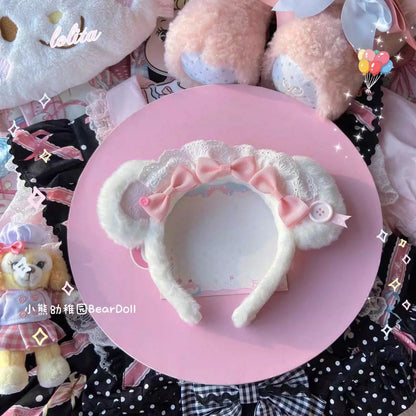 Bear Doll - Kawaii Lolita KC Sweet Butterfly Bow Lolita Headband