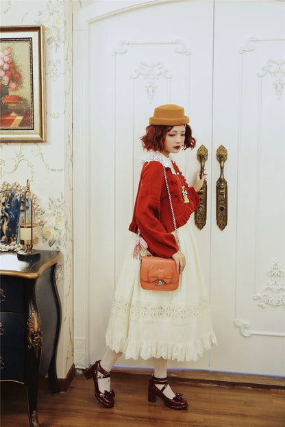 Dark Star Island - Sugar Frost - Sweet Lolita Cardigan Knit Embroidered Sweater