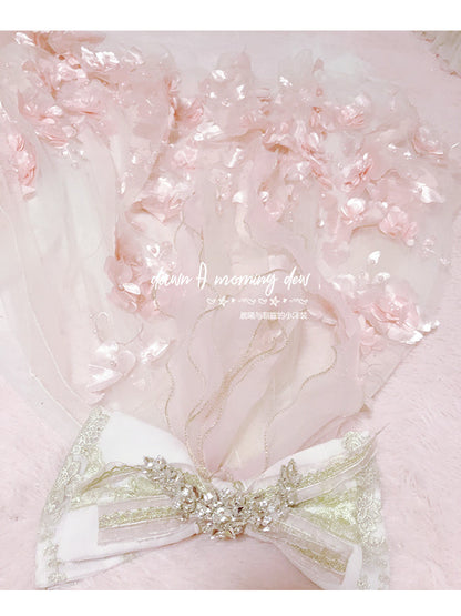 Dawn and Morning - Flower Wedding Lolita Accessories Headdress Set