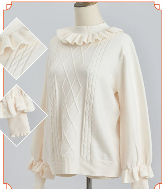 Forest Fluorescent Carps - Sweet Lolita Sweater Autumn and Winter Lolita Inner Wear