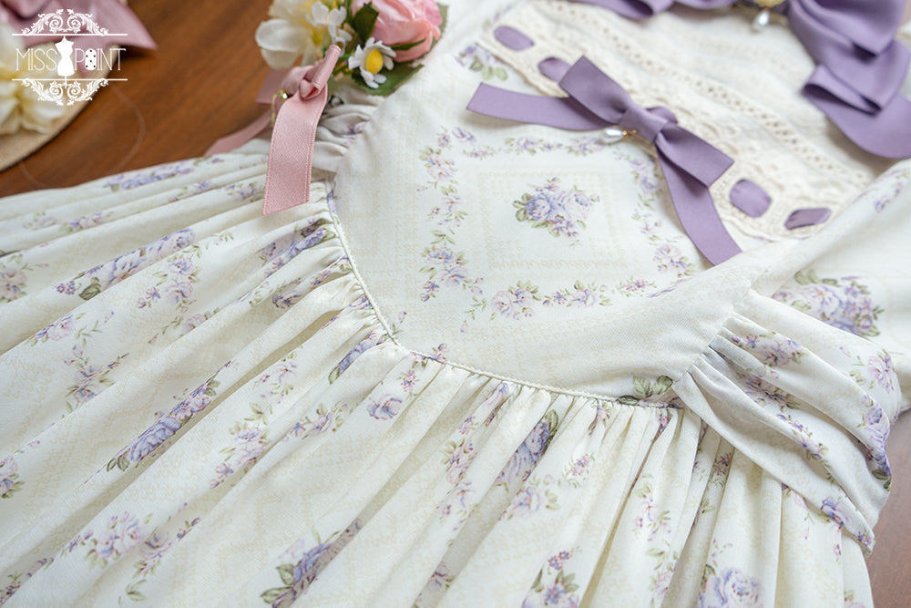 Miss Point - Customized Wood Rose 2.0 Elegant Vintage Jumper Dress