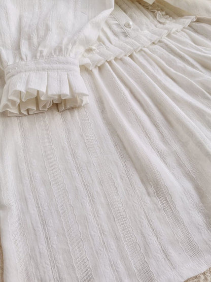 Yilia - J-fashion Ruffle Cotton Lolita Blouse