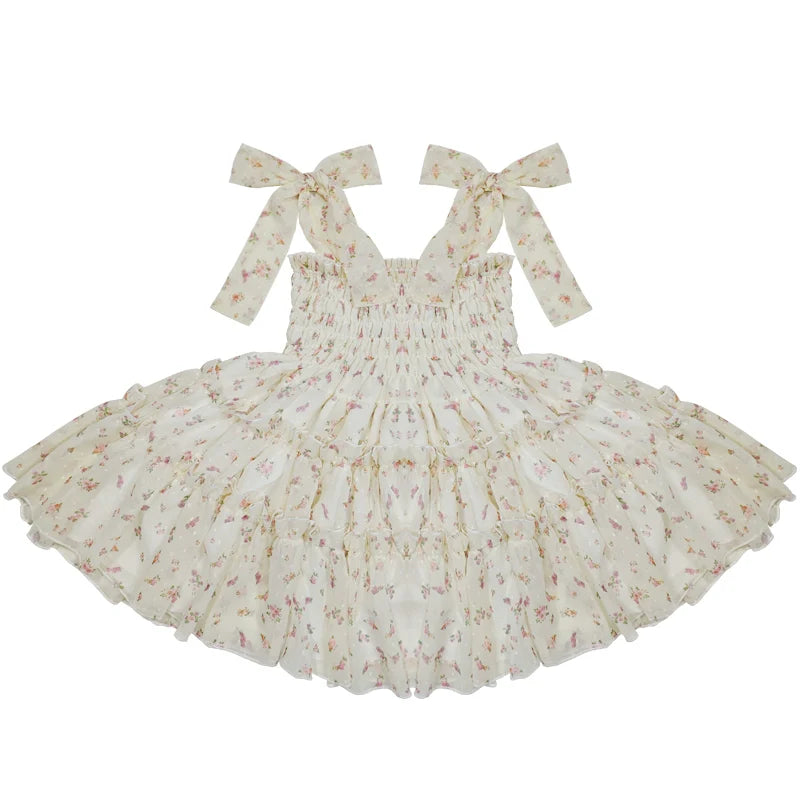 Rouroudream - Teenage Mind - Plus Size Lolita JSK Dress Chiffon Floral Print