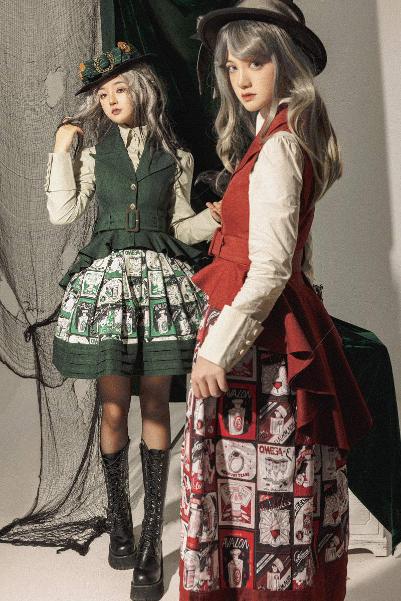 Frogic Studio - Magic Pharmacy - Vintage Lolita Vest Retro High-Waisted Lolita Vest