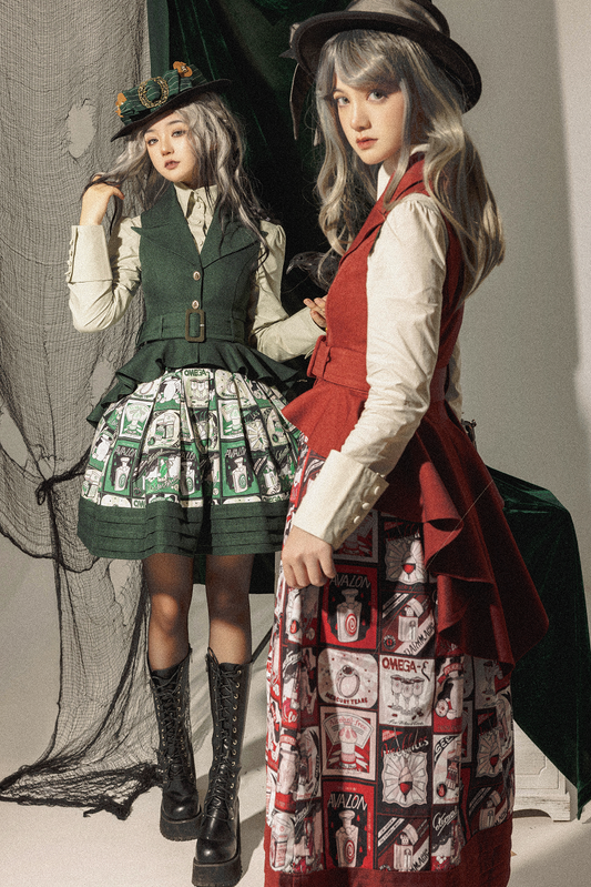 Frogic Studio - Magic Pharmacy - Vintage Lolita Vest Retro High-Waisted Lolita Vest