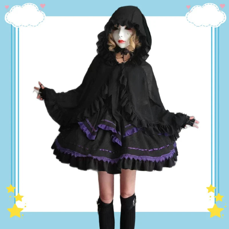 Teddy Bear - Sheer Lolita Cardigan Long Sleeve Lolita Cape Rabbit Ear