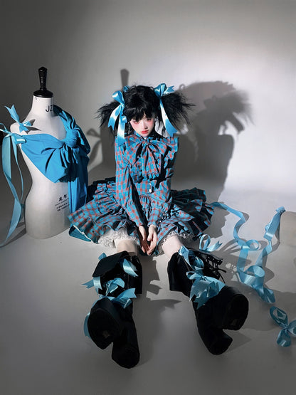 CATCOCOON - Humanoid Gift Box - Christmas Plaid Lolita Blouse & SK