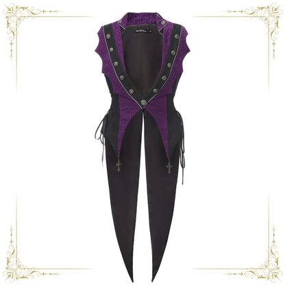 Immortal Thorn - Eternal Crimson Moon Forest - Ouji Lolita Tailcoat Jacket
